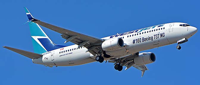 WestJet Boeing 737-8CT C-GAWS, Phoenix Sky Harbor, November 3, 2016